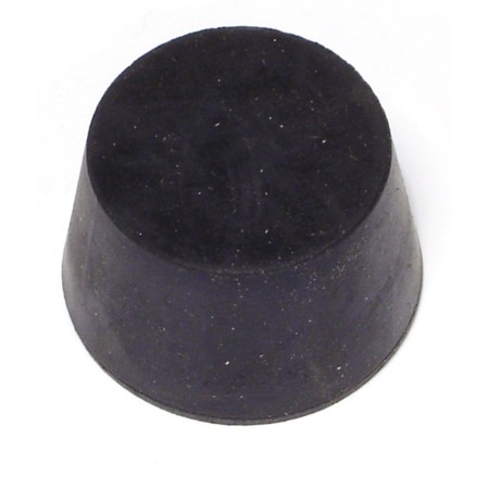 MIDWEST FASTENER 1.6" x 1-5/16" x 1" #8 Black Rubber Stoppers 3PK 65882